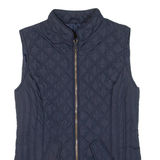 JOULES Insulated Womens Quilted Gilet Blue UK 8