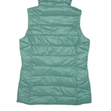 BARBOUR Landmass Insulated Womens Puffer Gilet Green Hooded UK 8