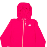 NEW BALANCE Womens Shell Jacket Pink Hooded S