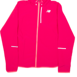 NEW BALANCE Womens Shell Jacket Pink Hooded S