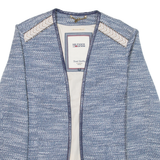 TOMMY HILFIGER Womens Jacket Blue Knit S