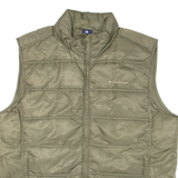 CONVERSE Insulated Mens Puffer Gilet Green Nylon L