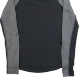 ADIDAS Activewear Womens Sweatshirt Black 1/4 Zip XS