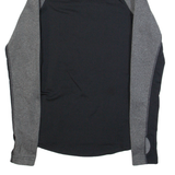 ADIDAS Activewear Womens Sweatshirt Black 1/4 Zip XS