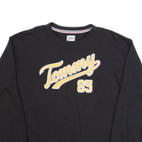 TOMMY JEANS Oversized Womens Sweatshirt Black USA S