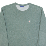 CHAMPION Womens Sweatshirt Green S