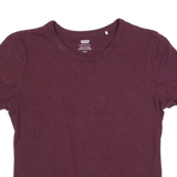 LEVI'S Womens T-Shirt Maroon S