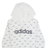 ADIDAS Womens White Hoodie S
