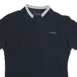 CALVIN KLEIN Womens Polo Shirt Black L