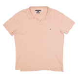 TOMMY HILFIGER Slim Fit Mens Polo Shirt Pink L