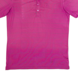 CALVIN KLEIN GOLF Mens Polo Shirt Pink Striped L