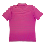 CALVIN KLEIN GOLF Mens Polo Shirt Pink Striped L