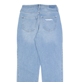 HOLLISTER Ultra High Rise Distressed Womens Jeans Blue Straight W26 L27
