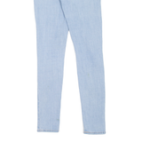 LEVI'S 711 Distressed Womens Jeans Blue Slim Skinny Stone Wash W25 L30