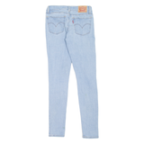 LEVI'S 711 Distressed Womens Jeans Blue Slim Skinny Stone Wash W25 L30