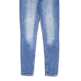 GUESS High Rise Womens Jeans Blue Slim Skinny Stone Wash W26 L29
