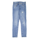 LEVI'S Altered Distressed Womens Jeans Blue Slim Skinny Stone Wash W26 L30