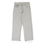 LEVI'S Ribcage BIG E Womens Jeans Grey Relaxed Straight W29 L24