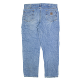 CARHARTT Mens Jeans Blue Relaxed Straight Stone Wash W40 L32