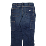 CARHARTT Lined Carpenter Womens Jeans Blue Regular Bootcut W28 L31