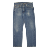 LEVI'S 505 Jeans Mens Blue Regular Straight Stone Wash W34 L30