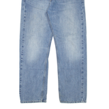 LEVI'S 505 Jeans Mens Blue Regular Straight Stone Wash W34 L30