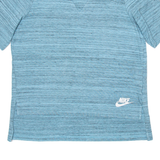 NIKE Womens T-Shirt Blue Viscose M