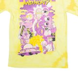 PULL & BEAR Mens T-Shirt Yellow XS