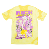 PULL & BEAR Mens T-Shirt Yellow XS