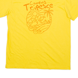 GILDAN Mens T-Shirt Yellow L