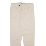 GUESS Mens Trousers Beige Slim Tapered W30 L30