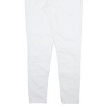 KANGOL Womens Trousers White Slim Skinny W30 L30
