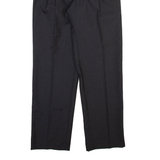 DHL Womens Trousers Black Regular Straight Wool W30 L32