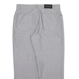 CLUB OF COMFORT Mens Trousers Grey Relaxed Tapered Wool W33 L28
