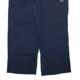 REEBOK Womens Trousers Blue Relaxed Straight W38 L28