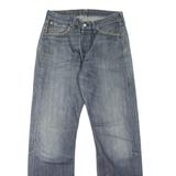 LEVI'S 501 Jeans Mens Blue Regular Straight Stone Wash W30 L34