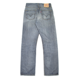 LEVI'S 501 Jeans Mens Blue Regular Straight Stone Wash W30 L34
