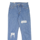 LEVI'S 501 BIG E Jeans Womens Blue Regular Straight W25 L28