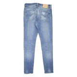 LEVI'S 510 Jeans Distressed Mens Blue Slim Skinny Stone Wash W33 L32