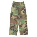 Camo Womens Trousers Green Regular Straight W25 L26
