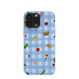 Powder Blue Gingham Farmhouse iPhone 13 Pro Max Case