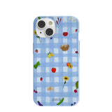 Powder Blue Gingham Farmhouse iPhone 14/16e Case