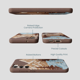 Chocolate Brown Gone Fishing Samsung Galaxy S23+(Plus) Case