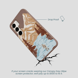 Chocolate Brown Gone Fishing Samsung Galaxy S23 Case