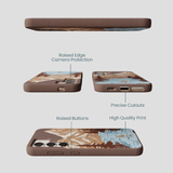 Chocolate Brown Gone Fishing Samsung Galaxy S23 Case