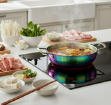 Anygleam Stock Pot Rainbow no.0-L Stainless Steel HotPot Without Lid Single-Layer Cooking Soup Noodle Sea Food Home Kitchen Restaurant Tools