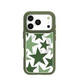Clear Green Glow iPhone 17 Pro Case With Forest Floor Ridge (MagSafe included)