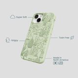 Sage Green Green Oasis iPhone 13 Mini Case