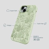 Sage Green Green Oasis iPhone 14 Plus Case