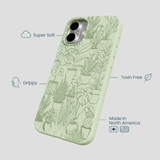 Sage Green Green Oasis iPhone 16 Plus Case